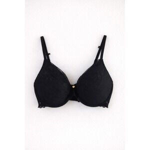 Natori Cherry Blossom Black Lace Spacer Push‎ Up Bra Style 7277101 Size 32D NWT